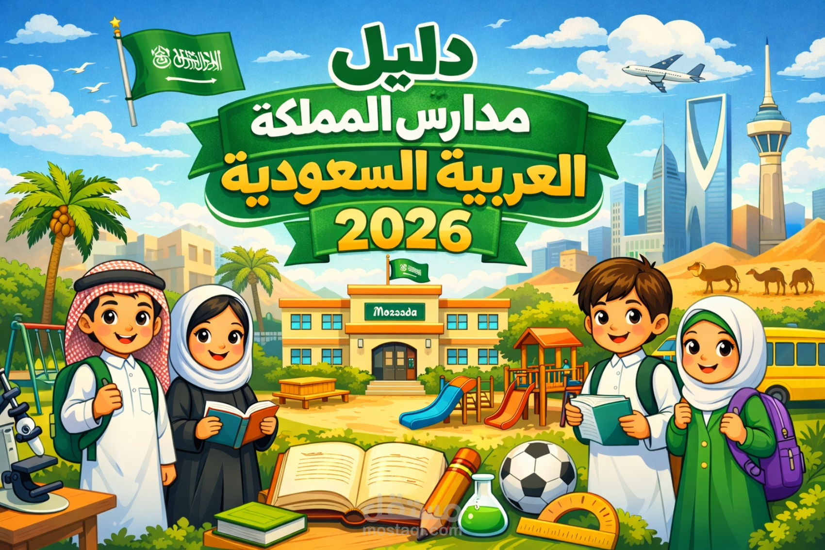 دليل مدارس المملكة العربية السعودية 2026 مجمعة فى ملف إكسيل