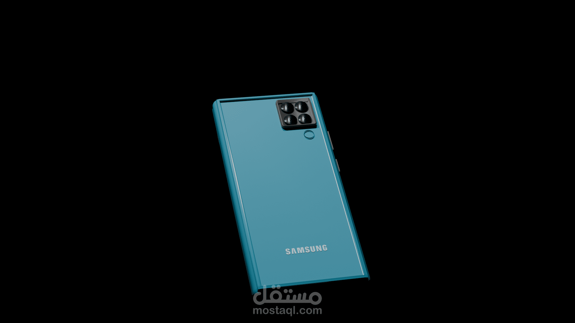 تصميم ثلاثي الأبعاد لهاتف Samsung Galaxy A12 باستخدام Blender