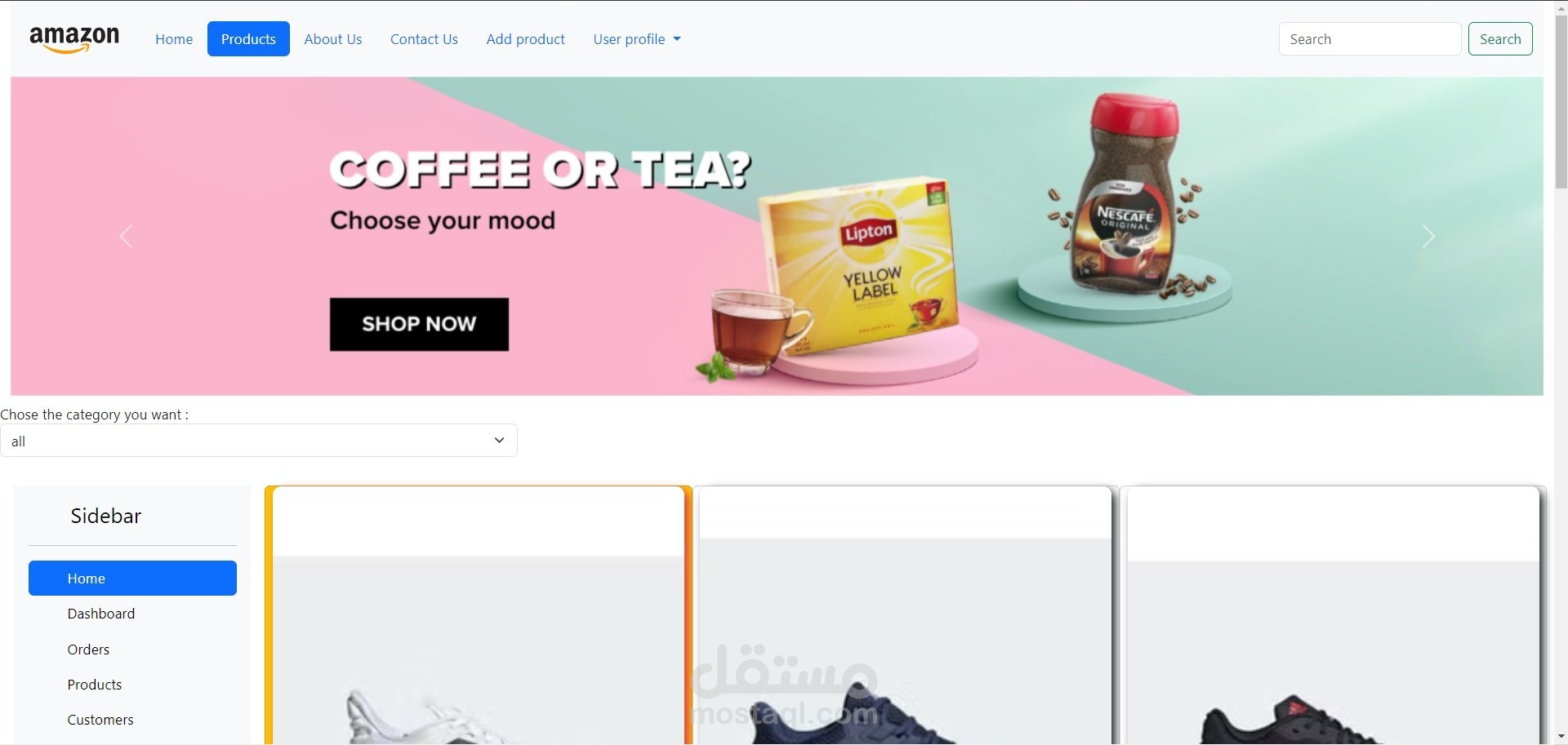 Estore using angular