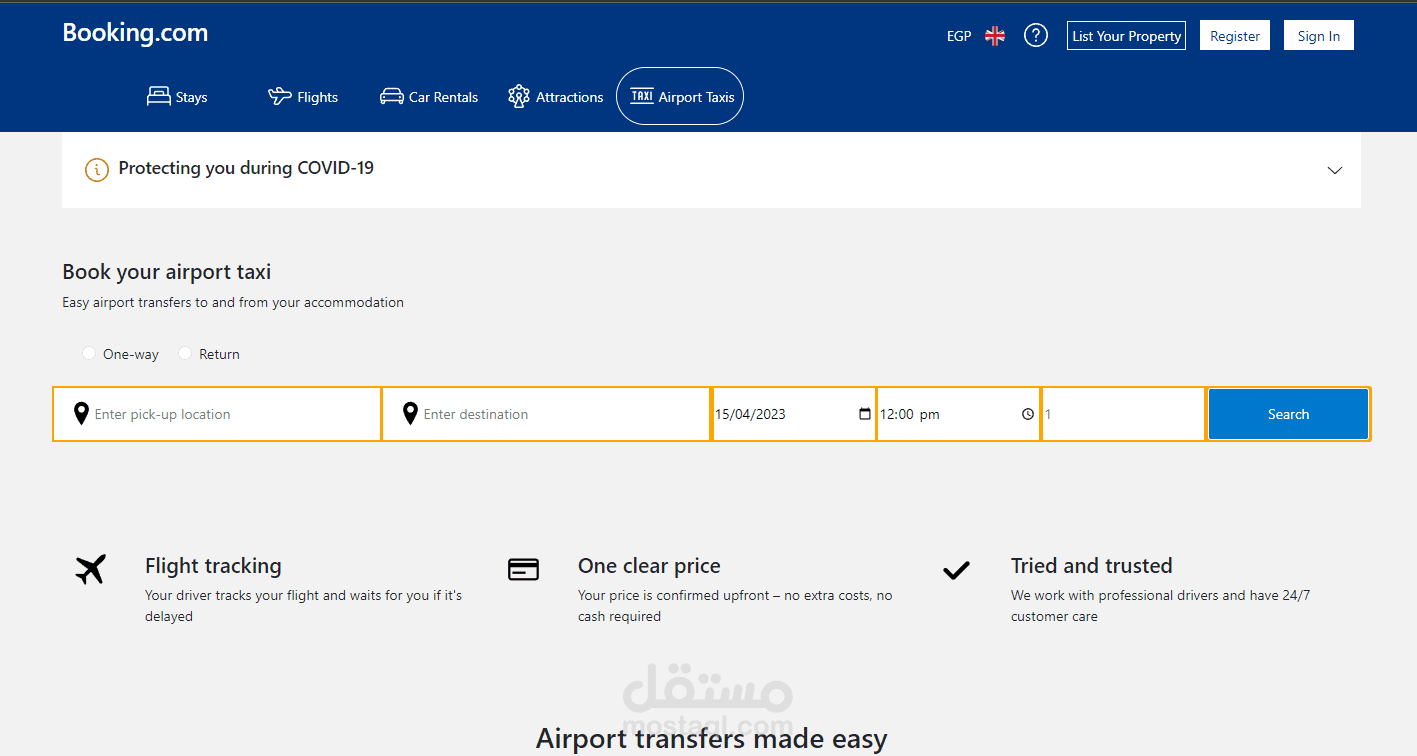 booking website Clone