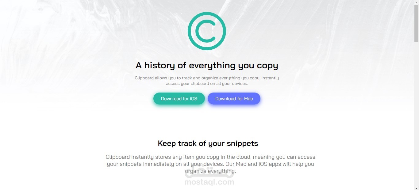 جزء من صفحه هبوط - Clipboard-landing-page - Landing-Page