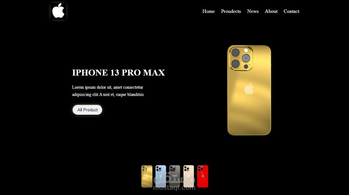 جزء من صفحه هبوط - website-mobile-apple - Landing-Page