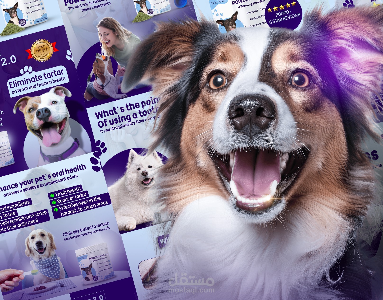 Social Media Design For Pet Oral Care Product