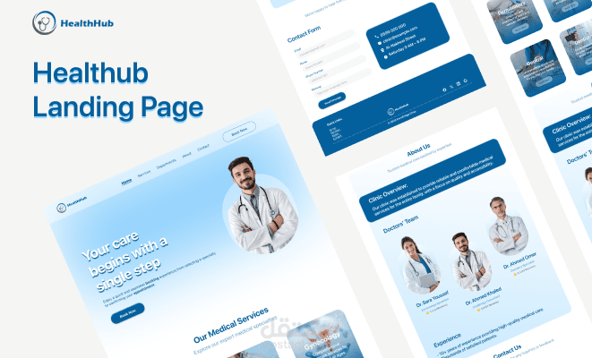 تصميم تطبيق Healthub — تجربة حجز طبي