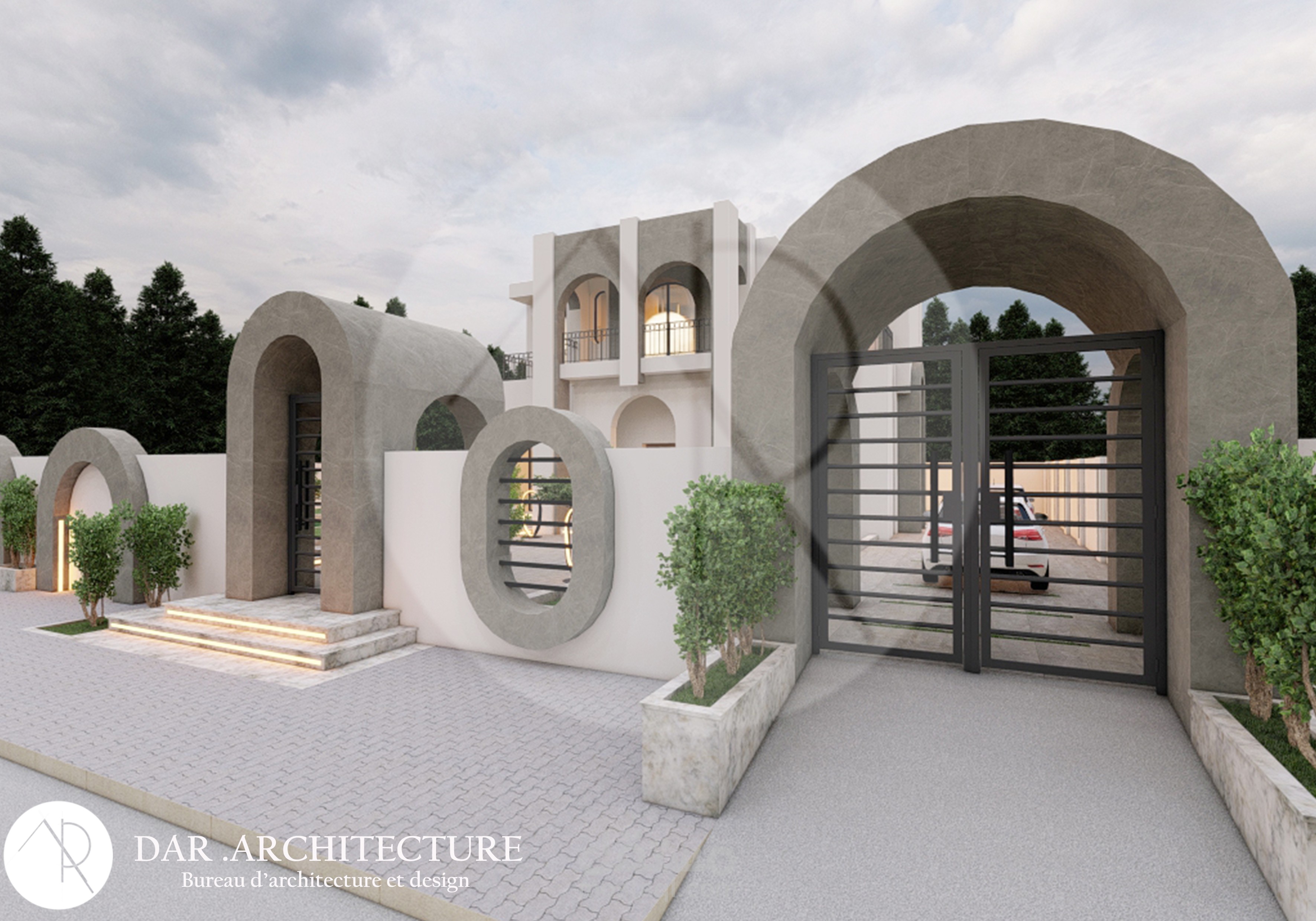 فيلا سكنيه ذات طابع قديم ولكن بلمسه عصريه من تصميم ريان العايدي dar architecture