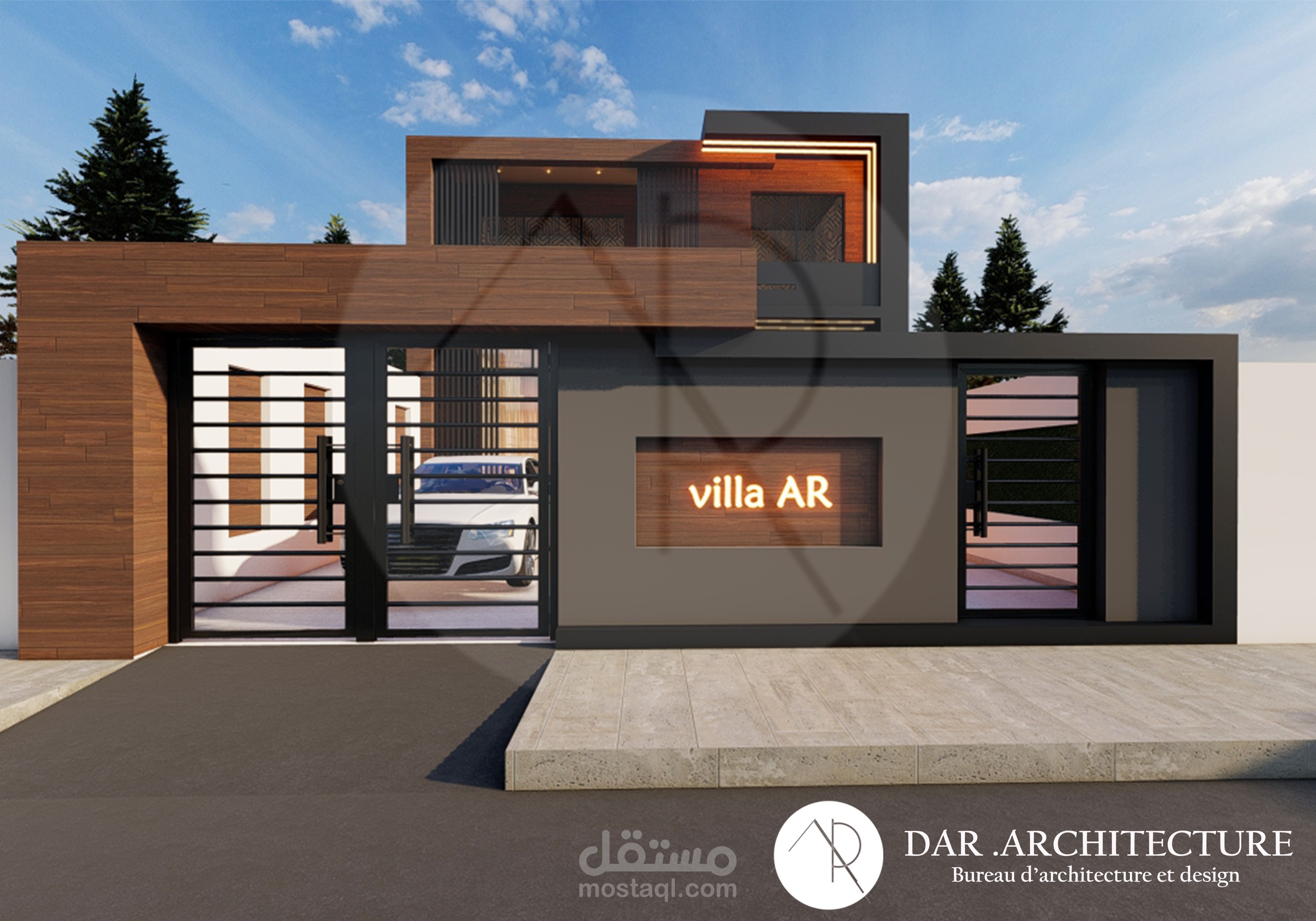 Villa AR تصميم المهندس المعماري ريان العايدي dar architecture
