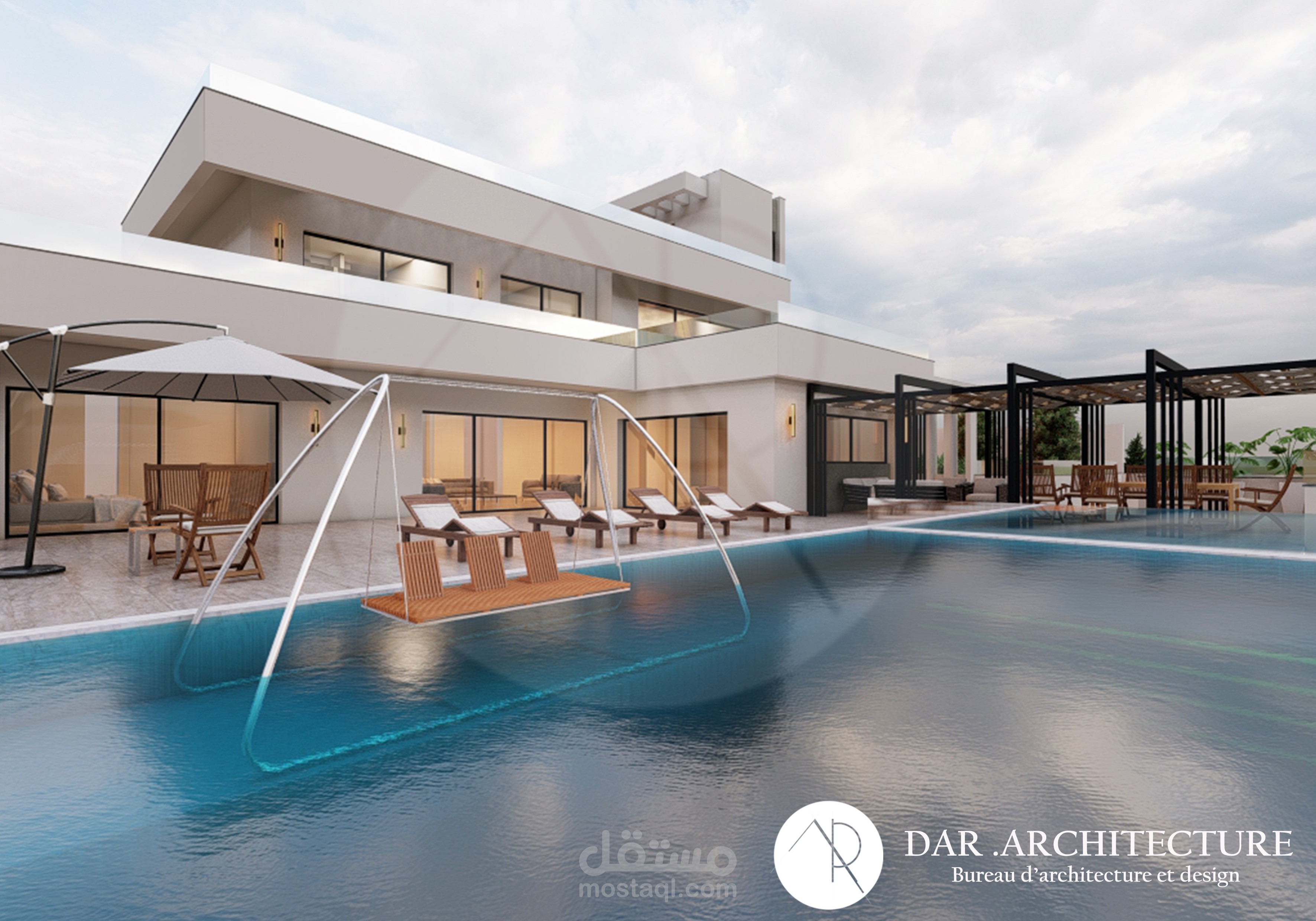villa IM  من تصميم المهندس المعماري ريان العايدي dar architecture