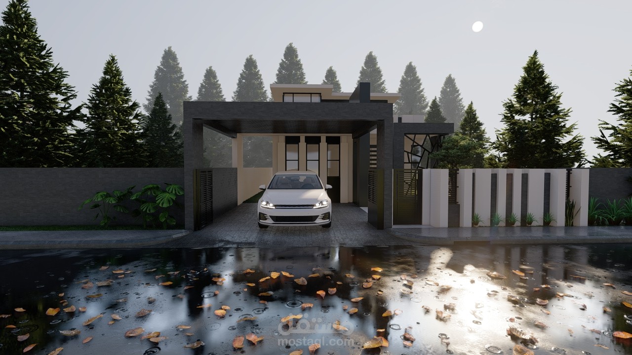 فيلا حديثه من تصميم المهندس المعماري ريان العايدي dararchitecture