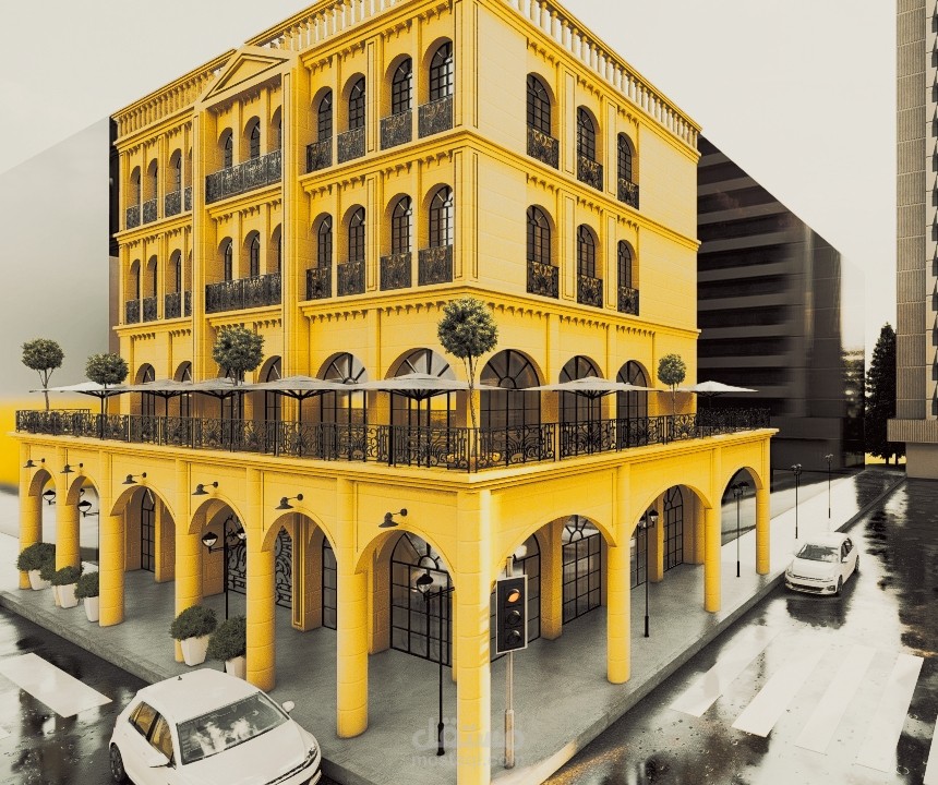 مبنى نيوكلاسيك من تصميم المهندس المعماري ريان العايديdararchitecture