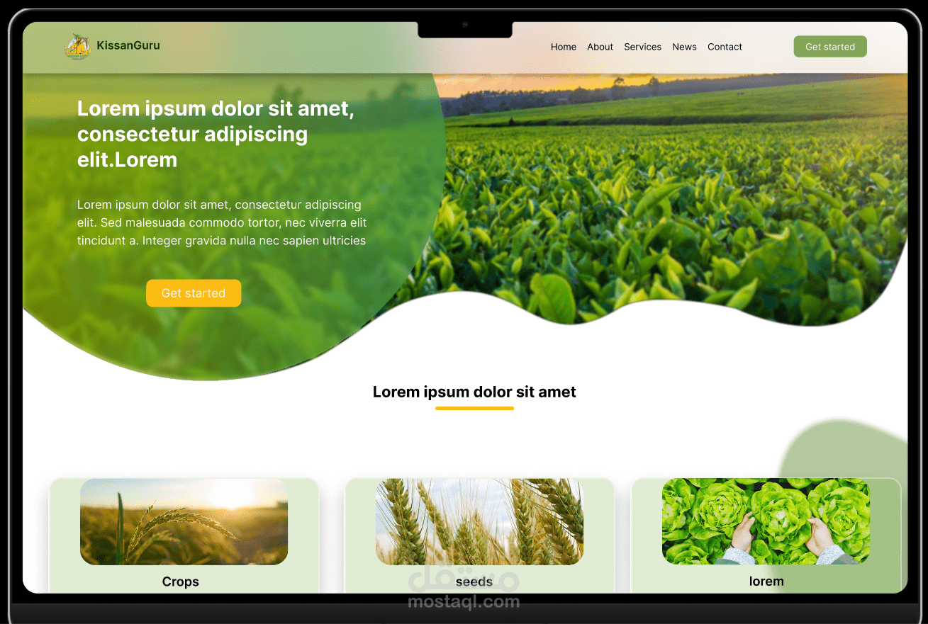 landing page