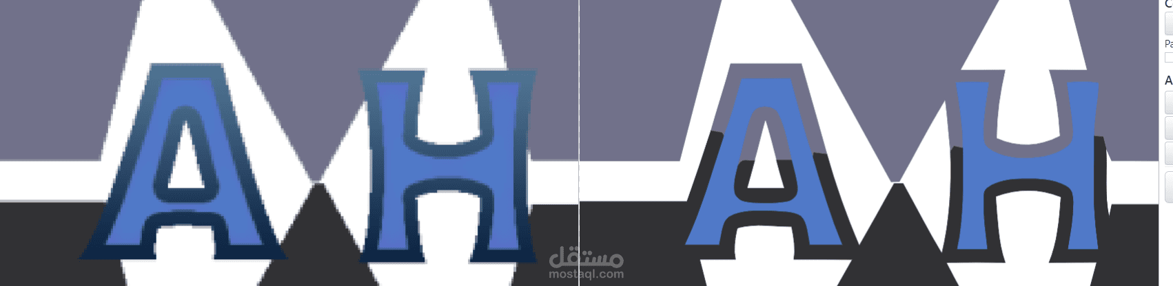 انا اجعل الصورة من عاديه الي صيغه الvector بمعني انك اذا قكت بعمل زوم عليها لم تبكسل ابدا