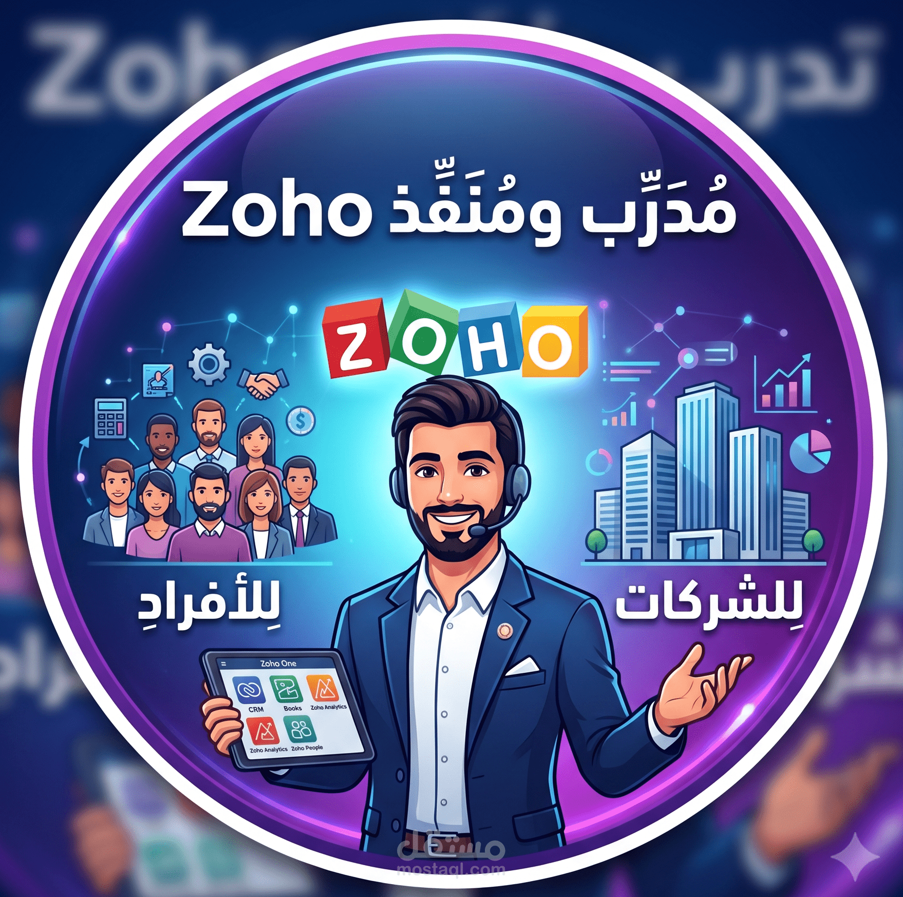 مدرب ومنفذ لنظام Zoho المحاسبي للأفراد والشركات