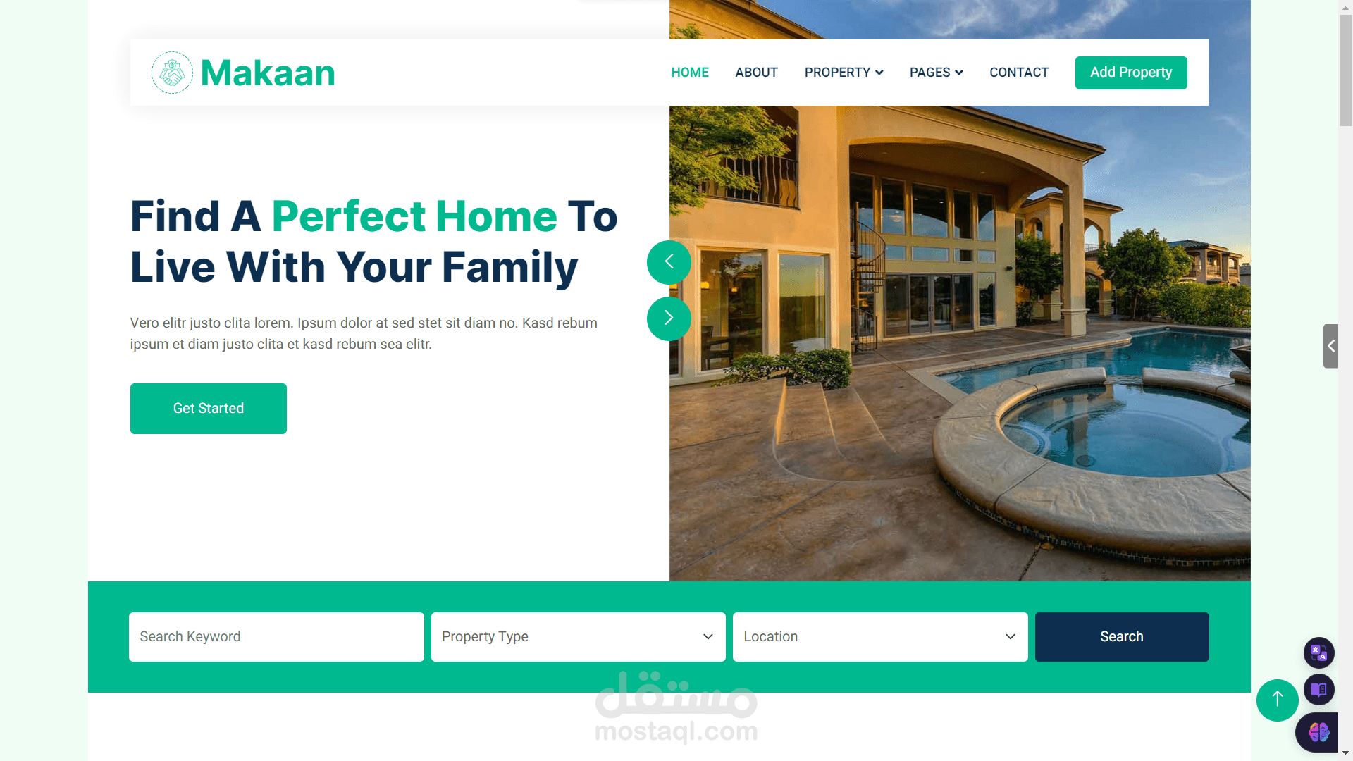 موقع لشركه Real Estate