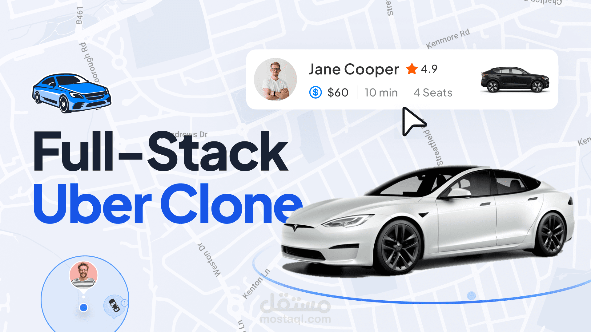 full-stack Uber Clone Application