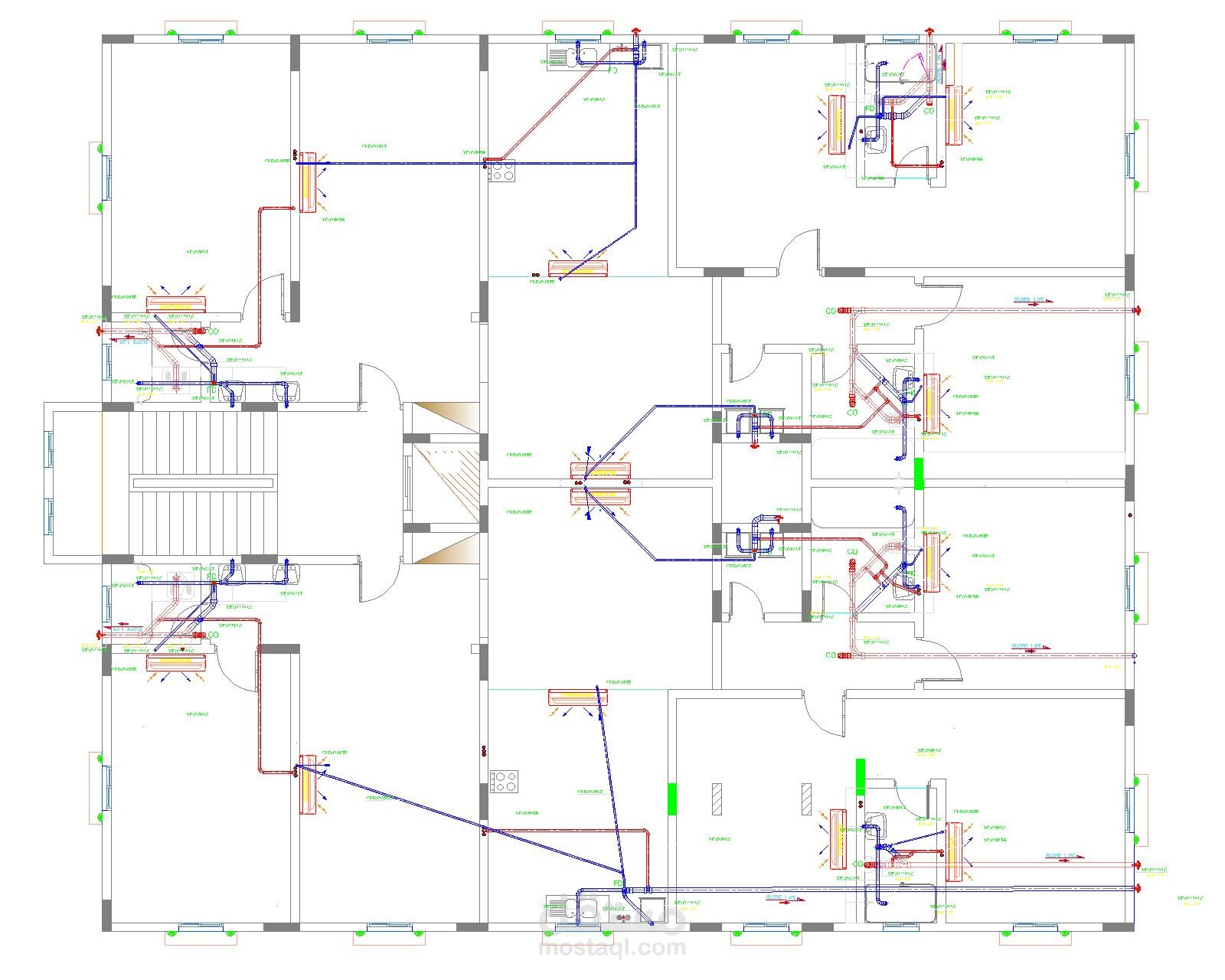 تصميم مخطط صرف لمنزل بالطائف