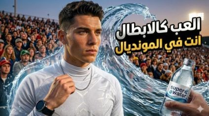 نموذج سيناريو إعلاني لمنتج (الماء super water)