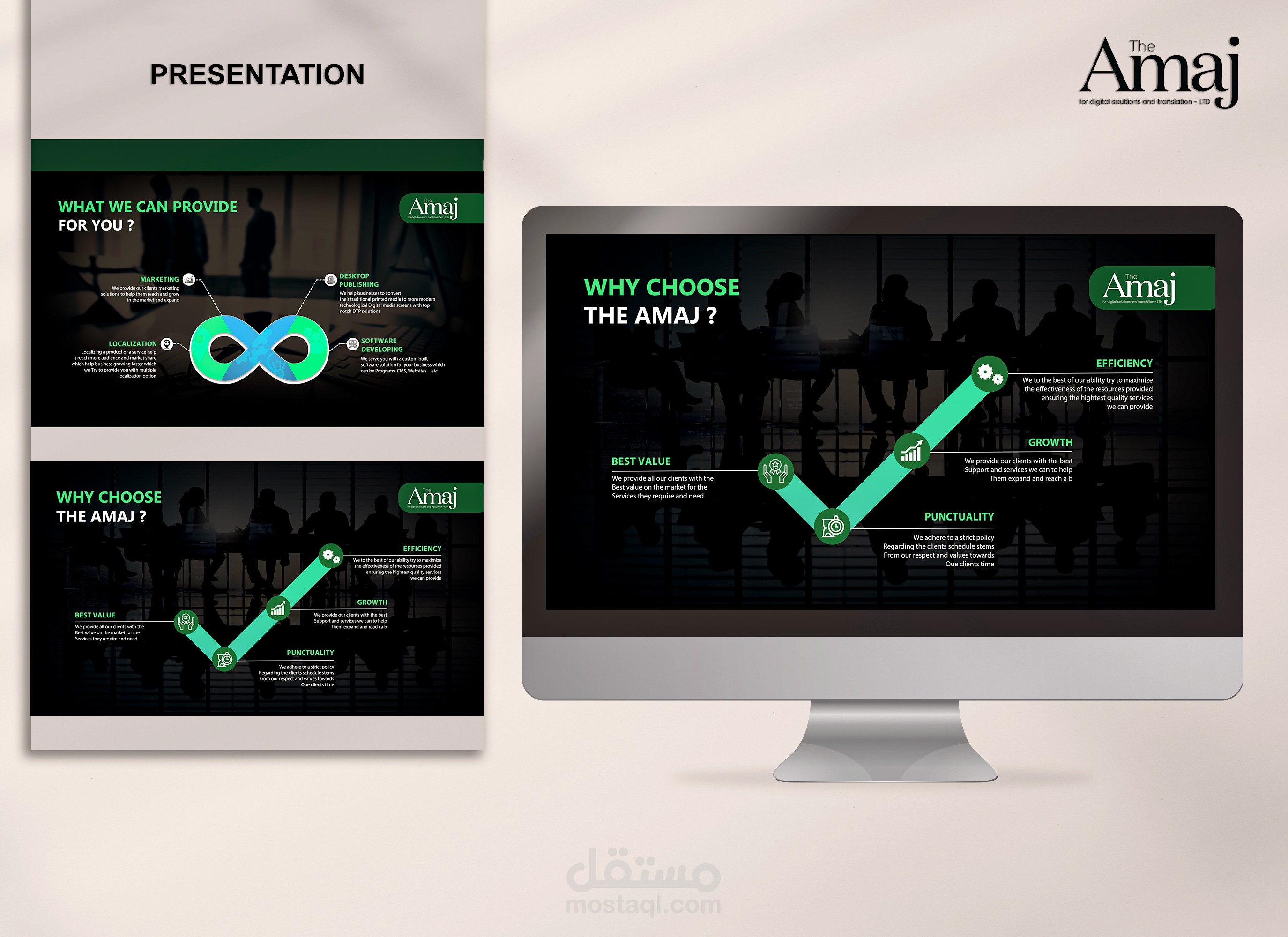 عرض تقديمى لشركه حلول تكنولوجية   Presentation