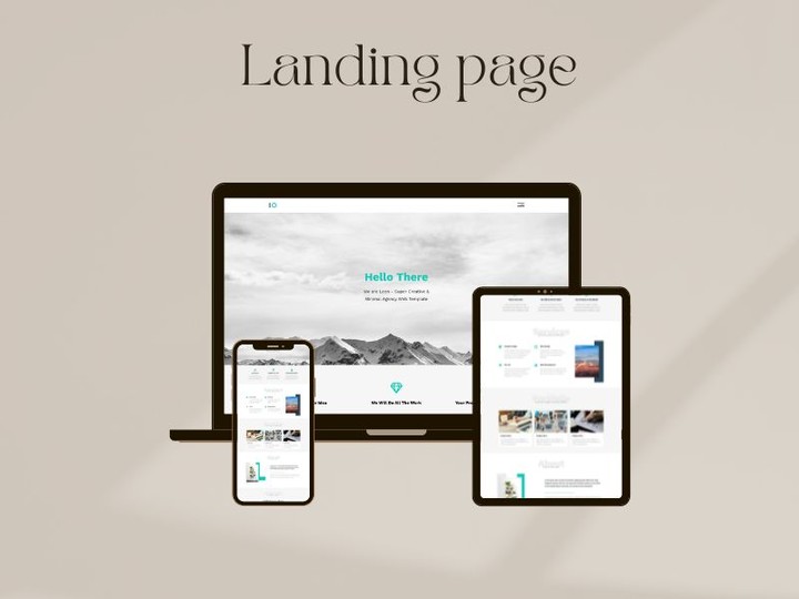 Landing page html css js