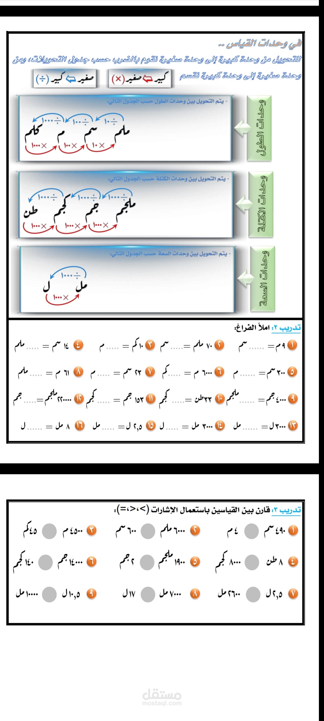 وحدات القياس