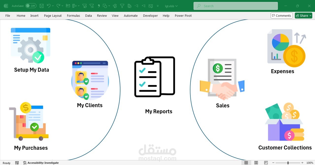 تطوير وإنشاء برامج إكسل للشركات الناشئة في مجالات مختلفه " المحاسبه الماليه ومتابعة التكاليف" السياحه" HR" المحاماه" - تحكم كامل بكل سهولة ودقه