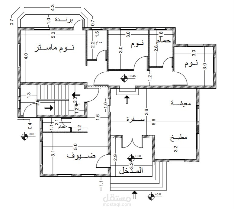 شقة سكنية بمساحة 155متر مربع