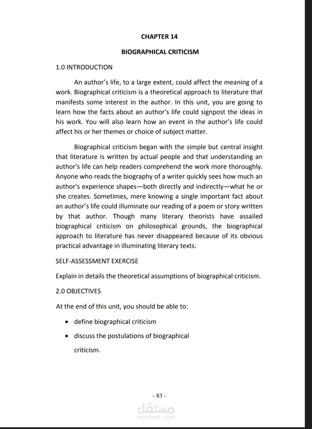 ملخص مدراسه ال Reader response، الbiographical criticism من كتاب نقد الفرقه الرابعه لغات وترجمه