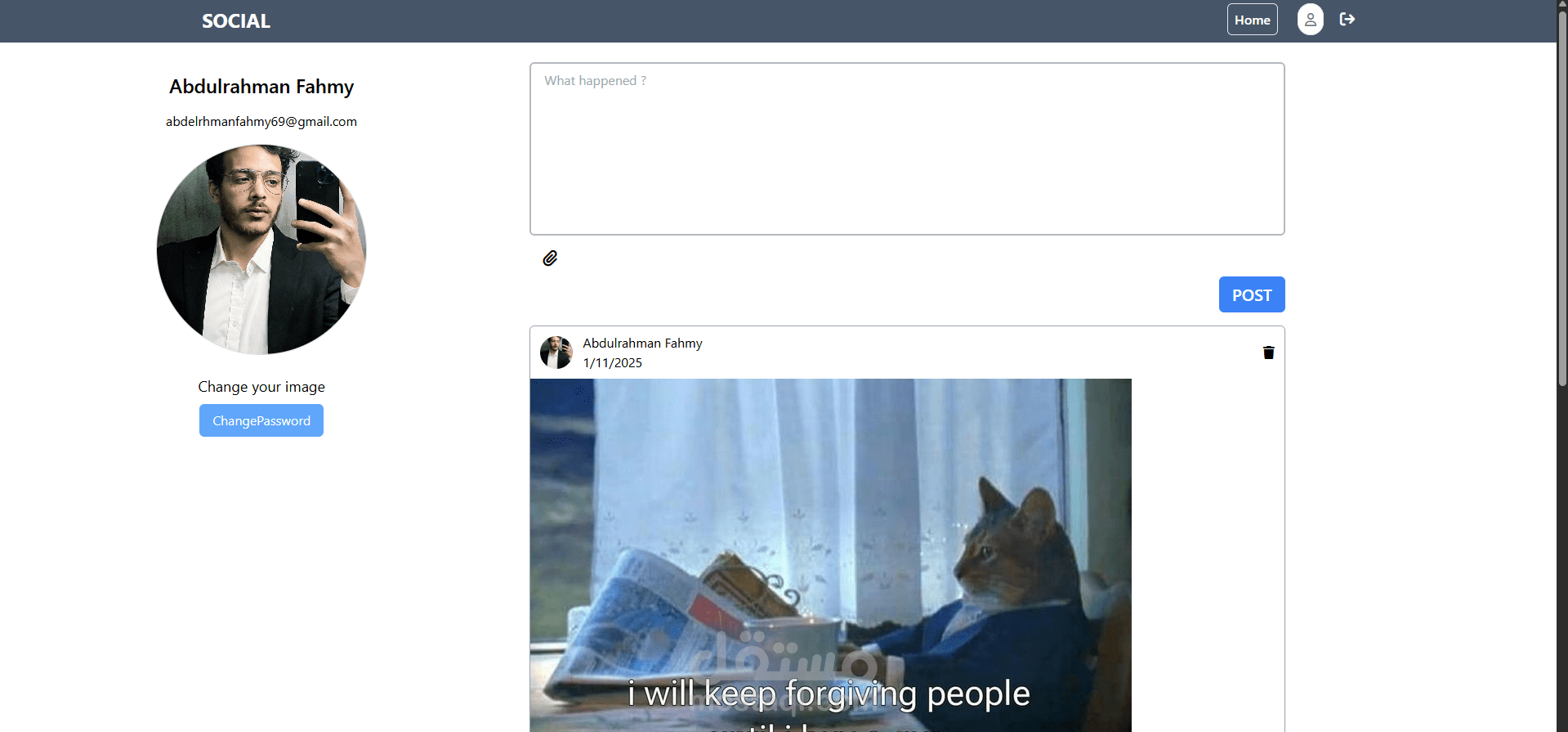 Social-Media Website
