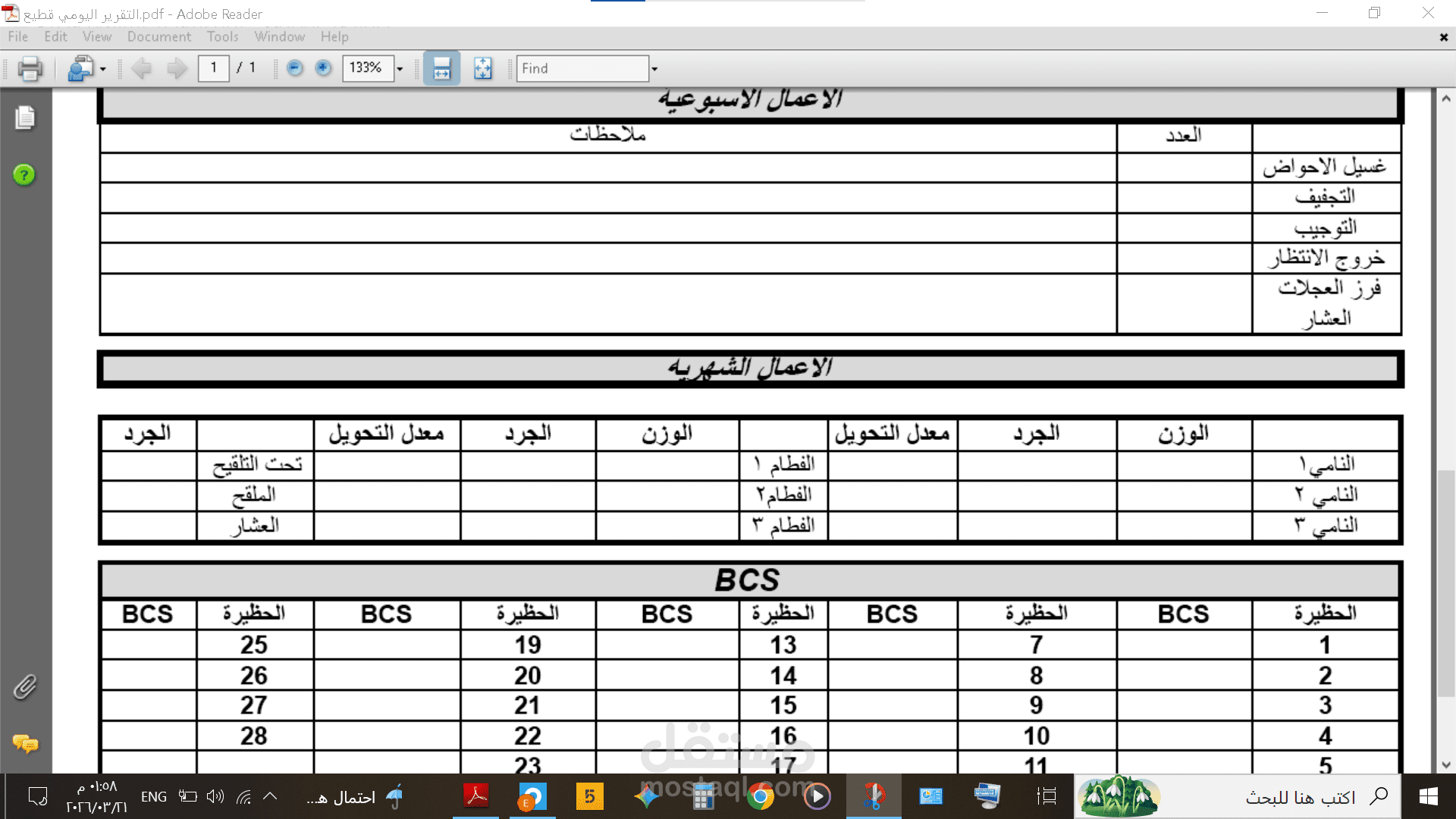تقارير