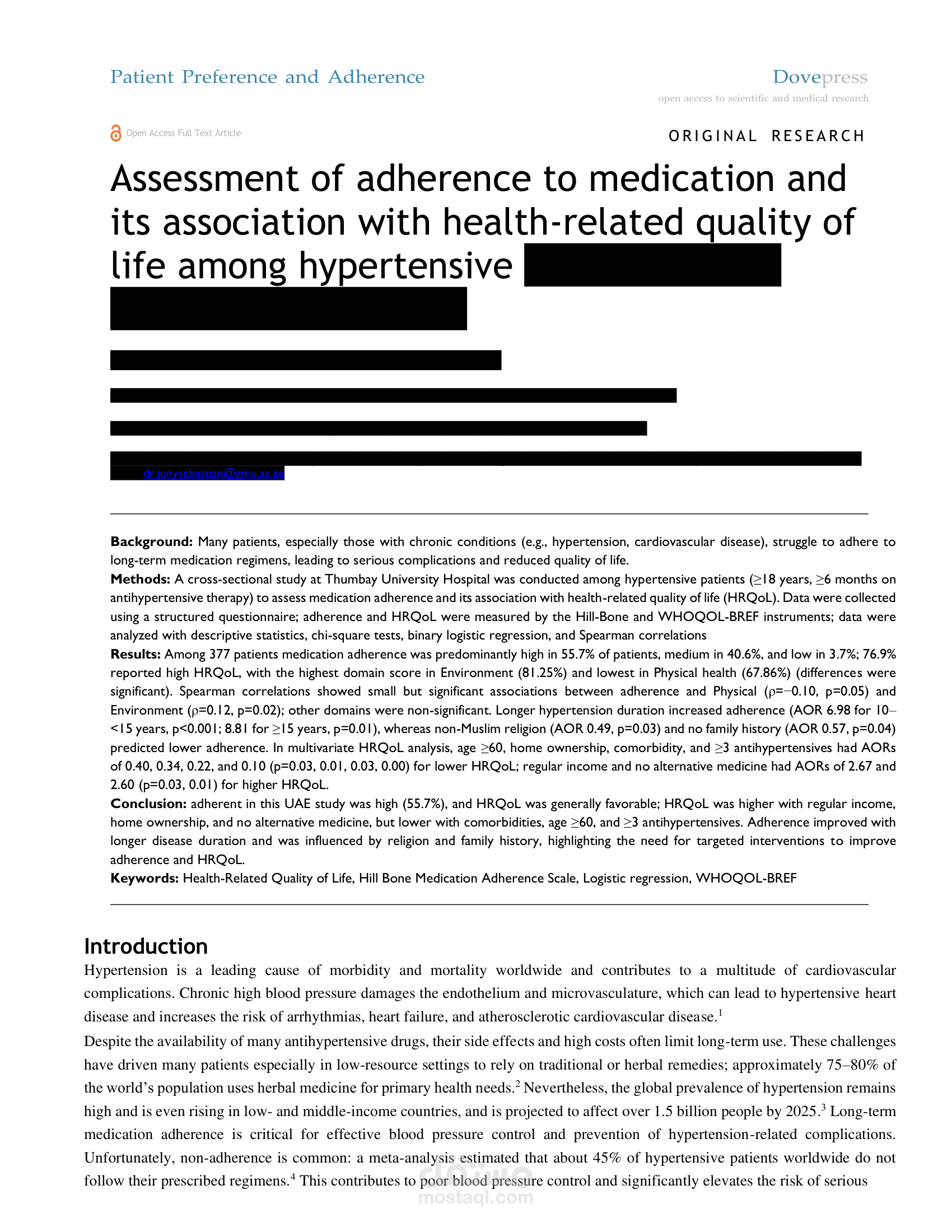 تنفيذ وإعداد وكتابه بحث ماجستير  Master in Clinical Pharmacy وتحليل الاستبيان باستخدام SPSS من ال Proposal وحتى النشر في المجله