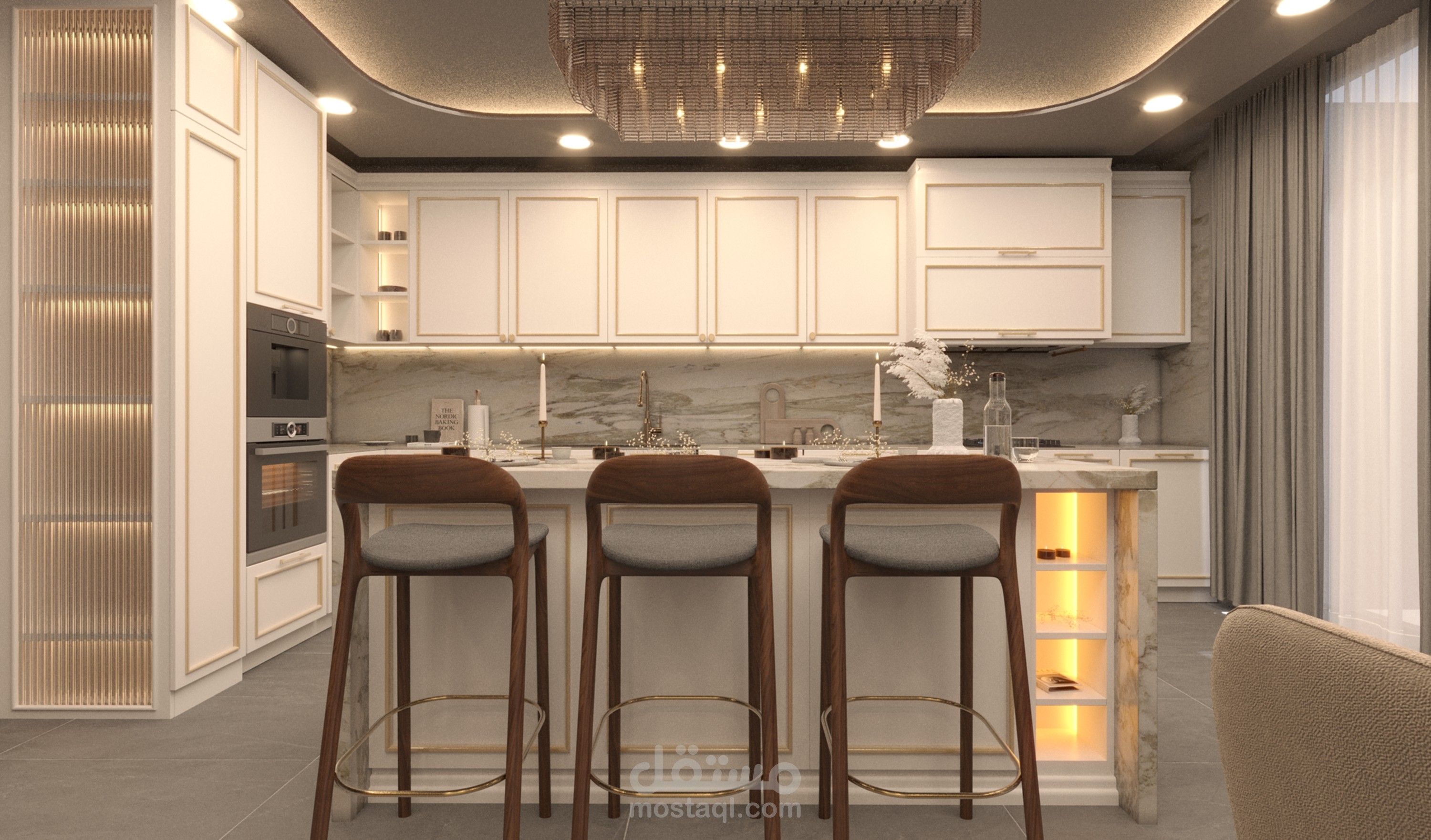 تصميم داخلي لمطبخ