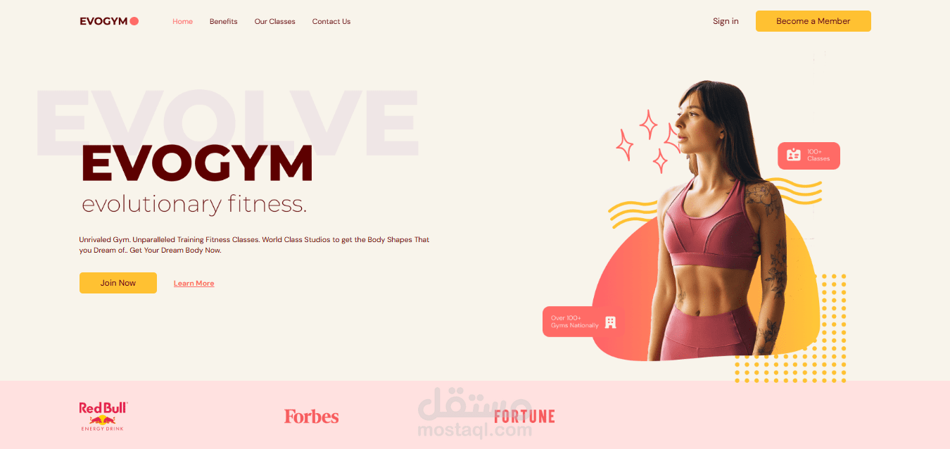 تطبيق EvoGym: منصة متكاملة للياقة البدنية