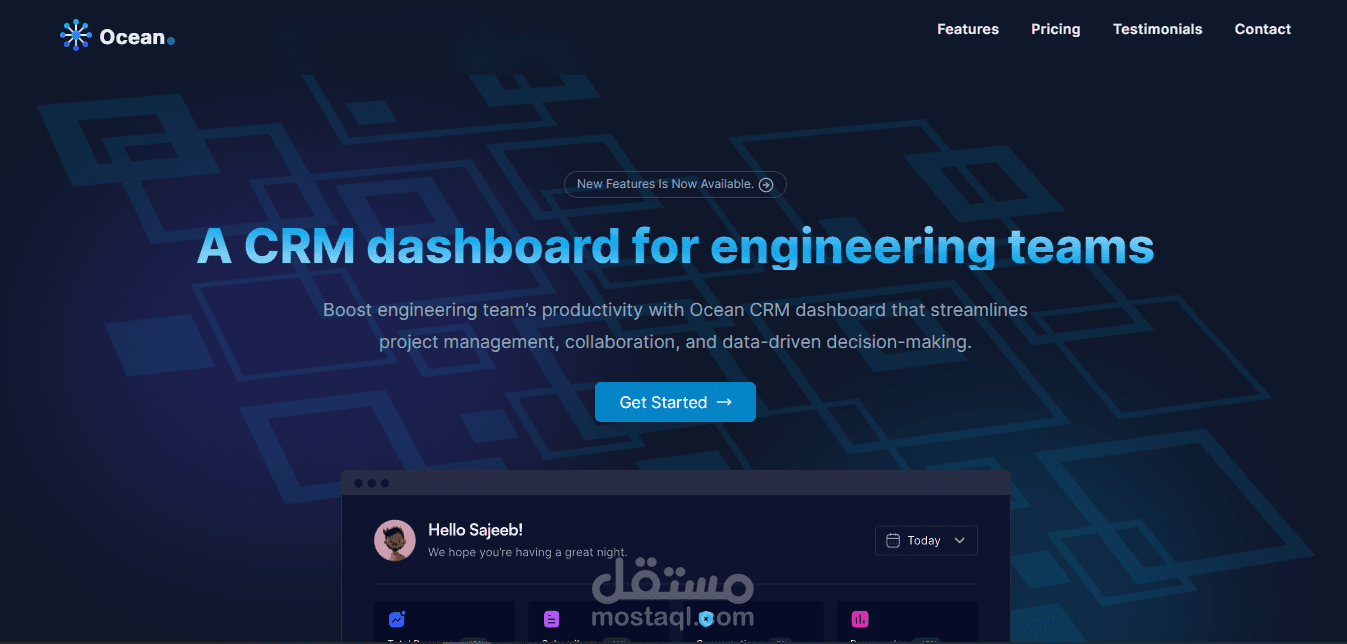 تطبيق Ocean لإدارة الشركات