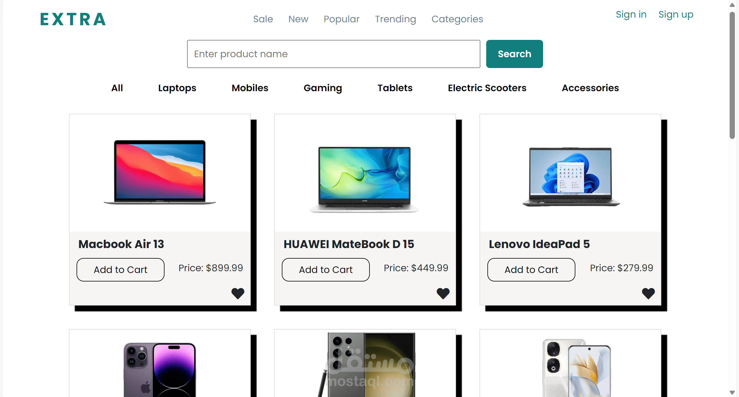 Ecommerce Website ||  موقع ألكتروني