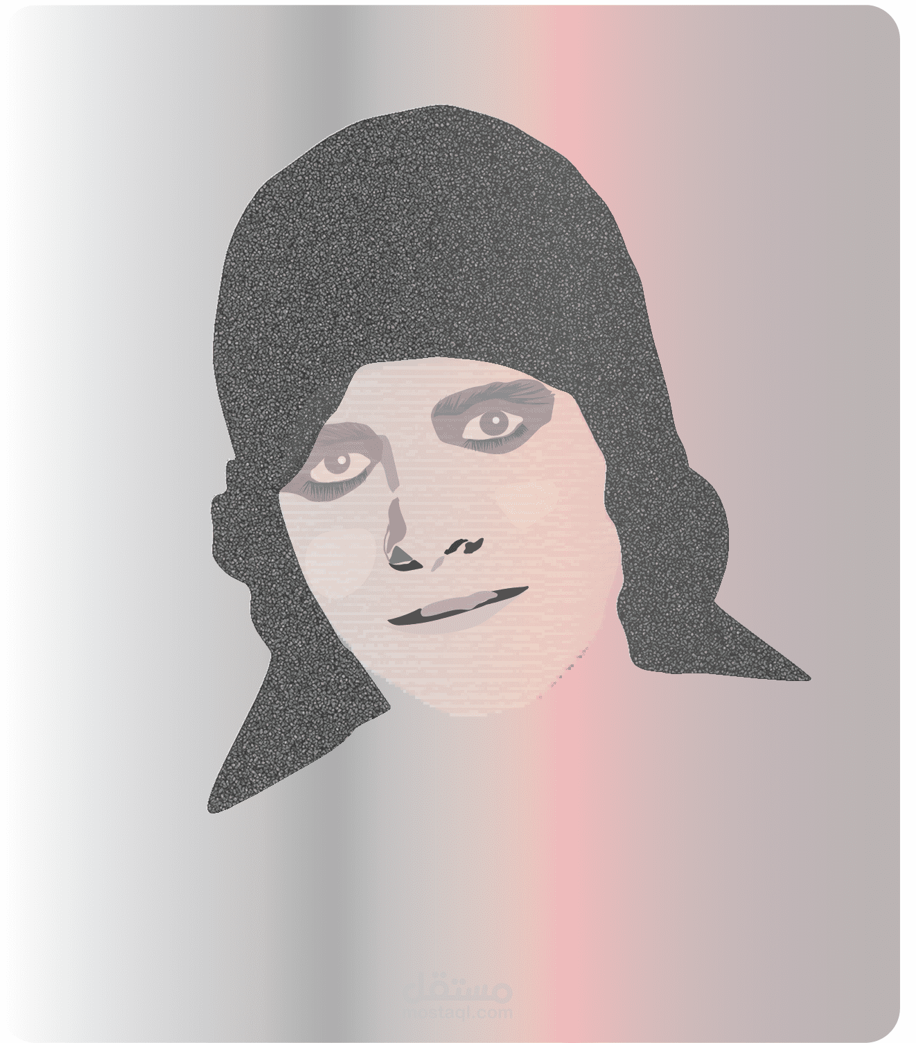 رسم فيكتور ارت للمناضلة المصرية القديمة دولت فهمي