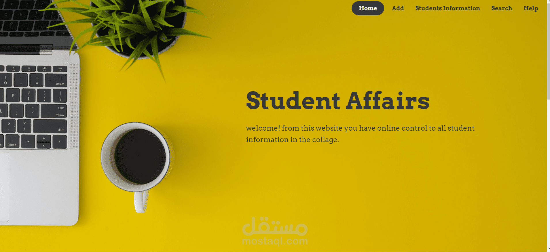 Student Affairs Website