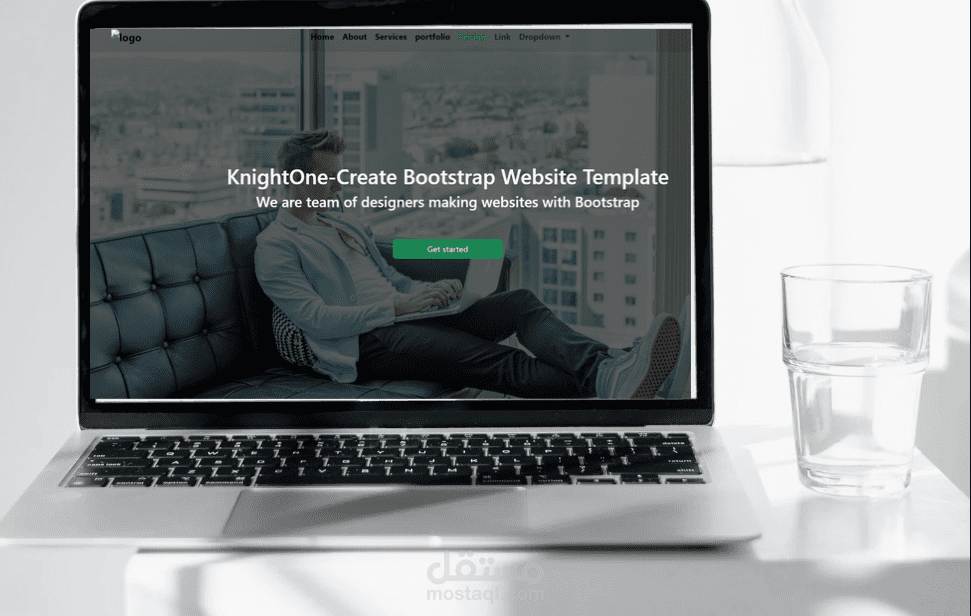 تصميم موقع باستخدام bootstrap