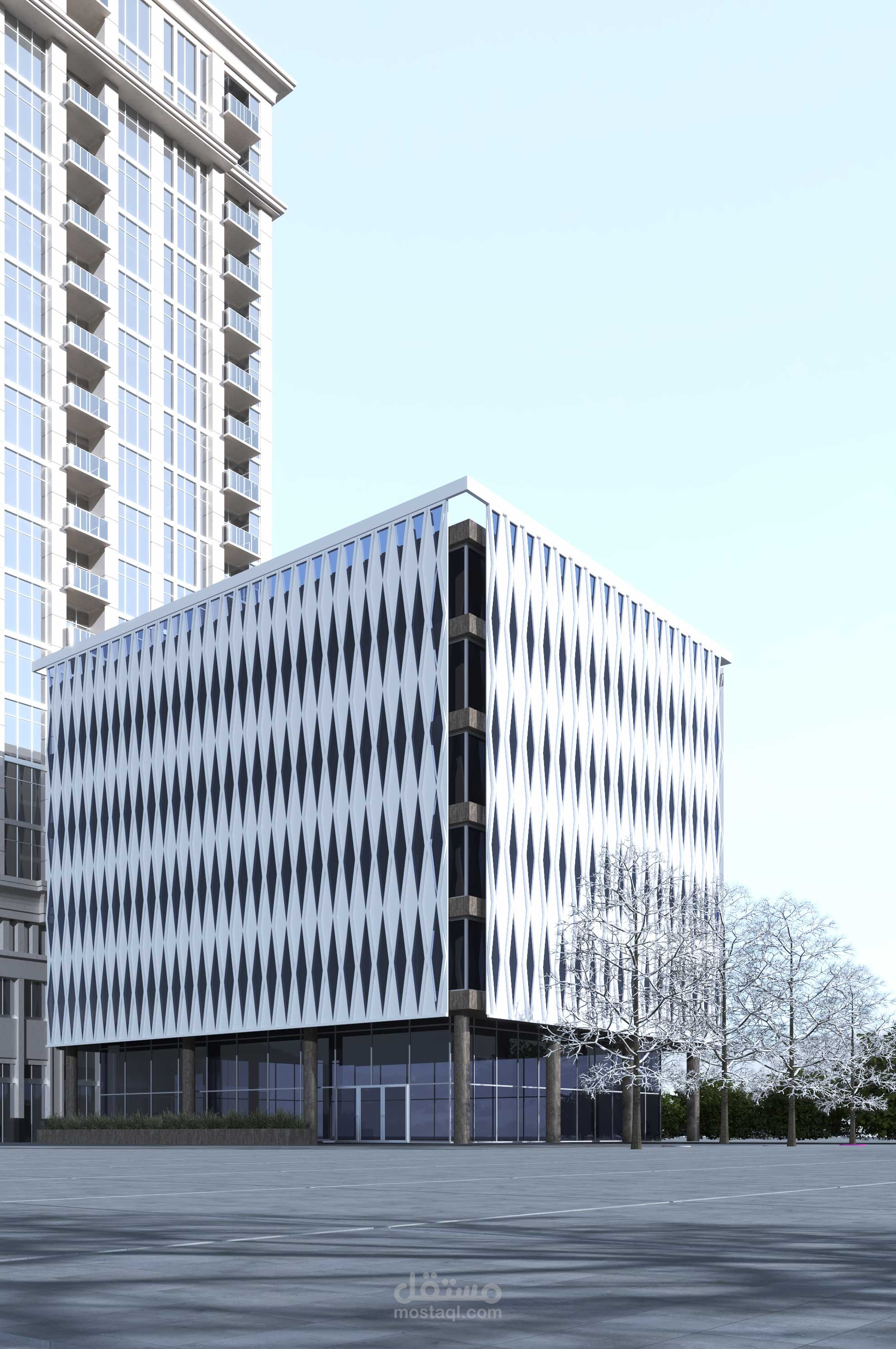 تصميم مبنى تجاري