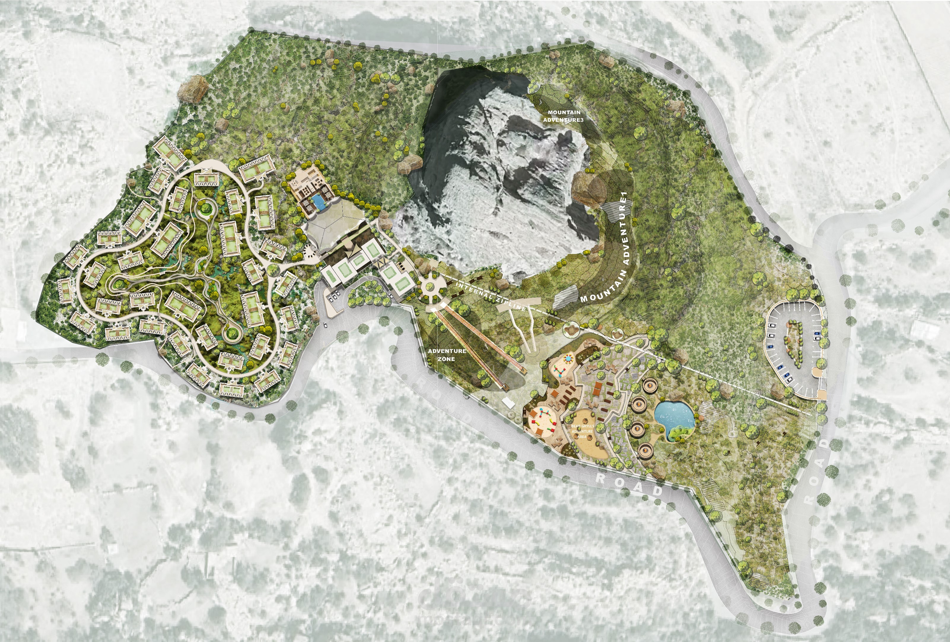 منتجع سياحى بتنومة بالسعوية بموقعى (جبل عبدالله والحيفا)