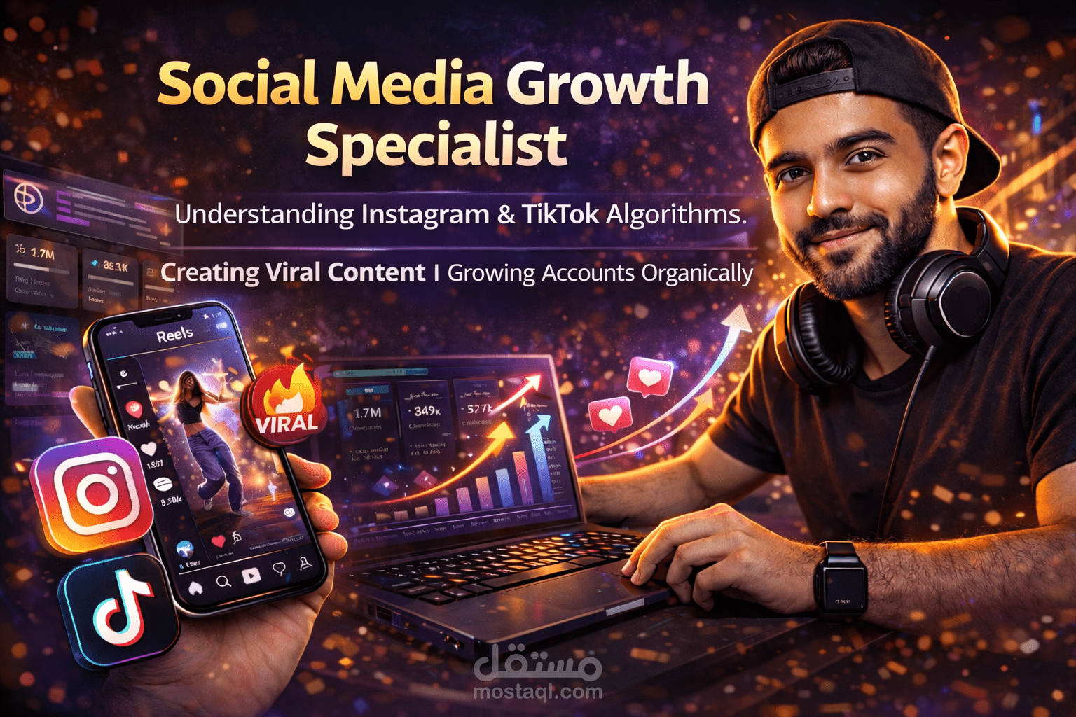 إدارة صفحات سوشيال ميديا وتكبير الحسابات بفهم الخوارزميات