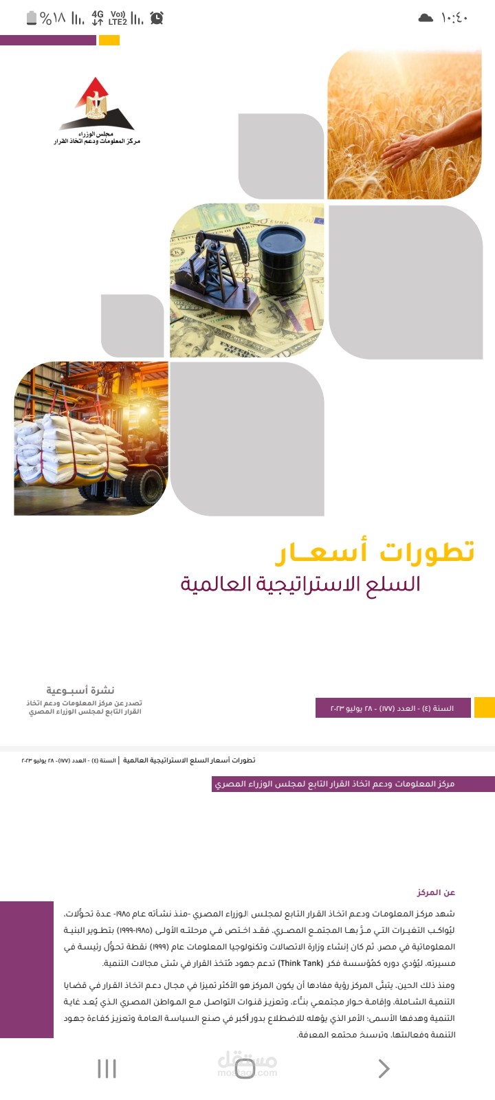 نشرة السلع الاستراتيجية