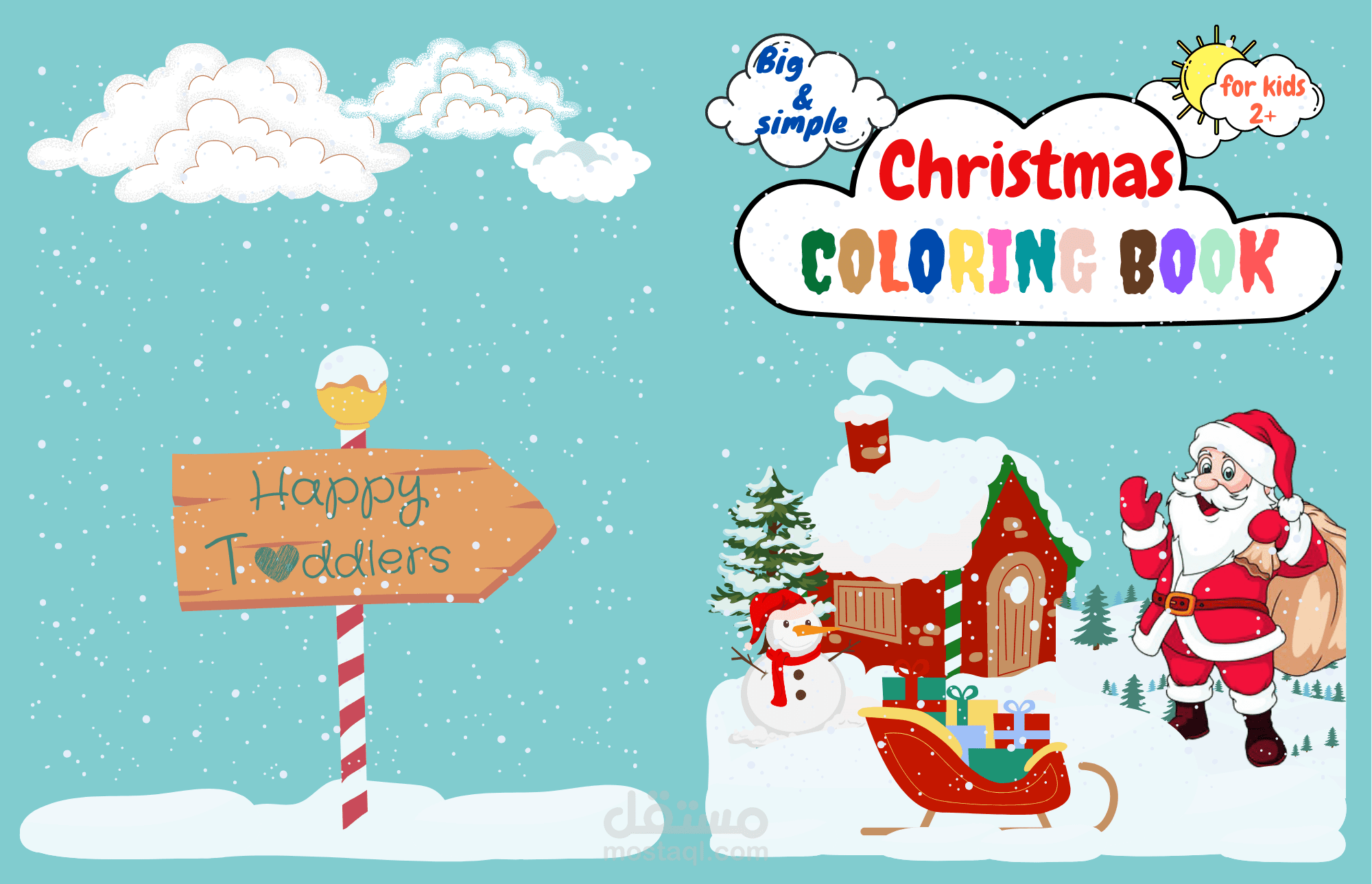 Big & Simple Christmas Coloring Book Age - 2+