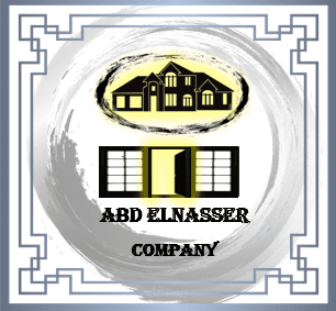 شعار شركة عقارات ناشئة . تقوم بتسويق وتجديد وبيع العقارات