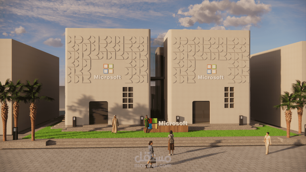 تصميم داخلي عصري لمقر شركة تقنية عالمية