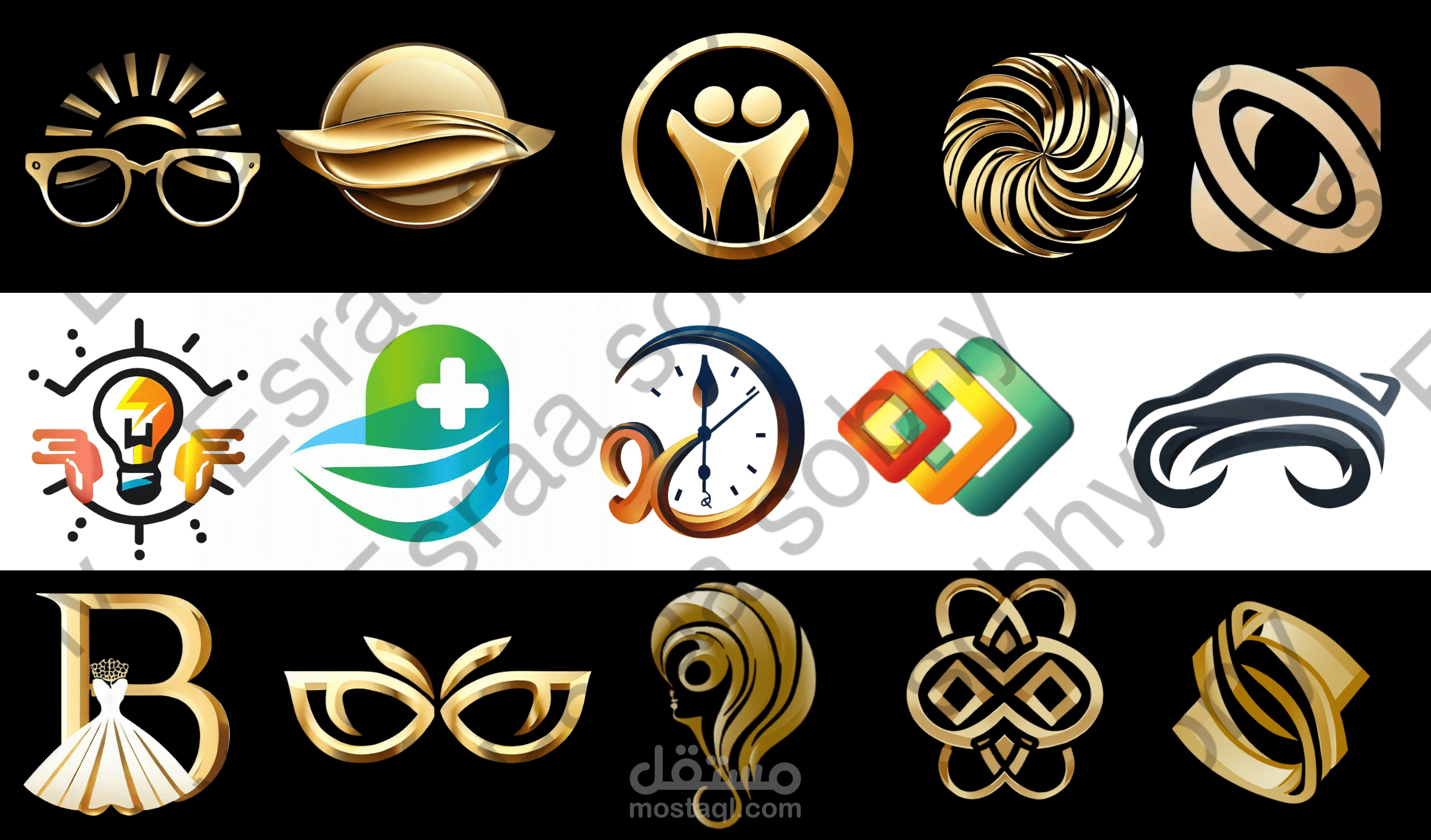 تصميم الشعارات التى تجمع بين الفن والحداثه والبساطه معا