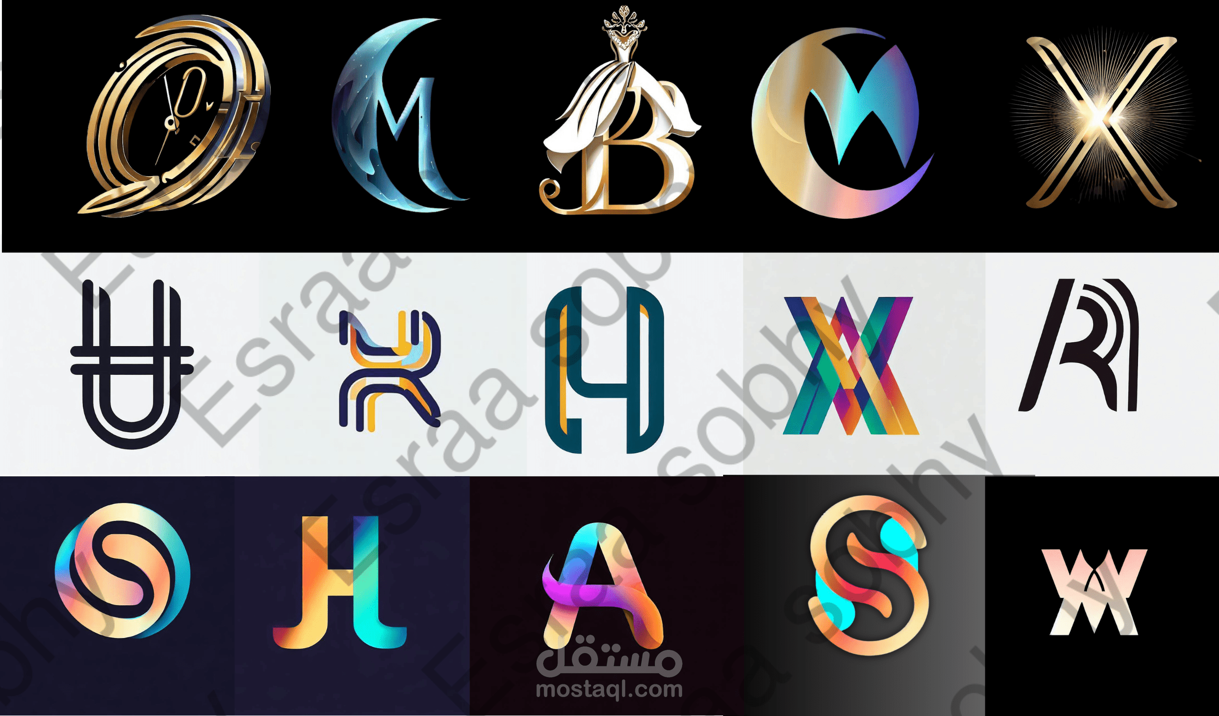 تصميم الشعارات التى تجمع بين الفن والحداثه والبساطه معا