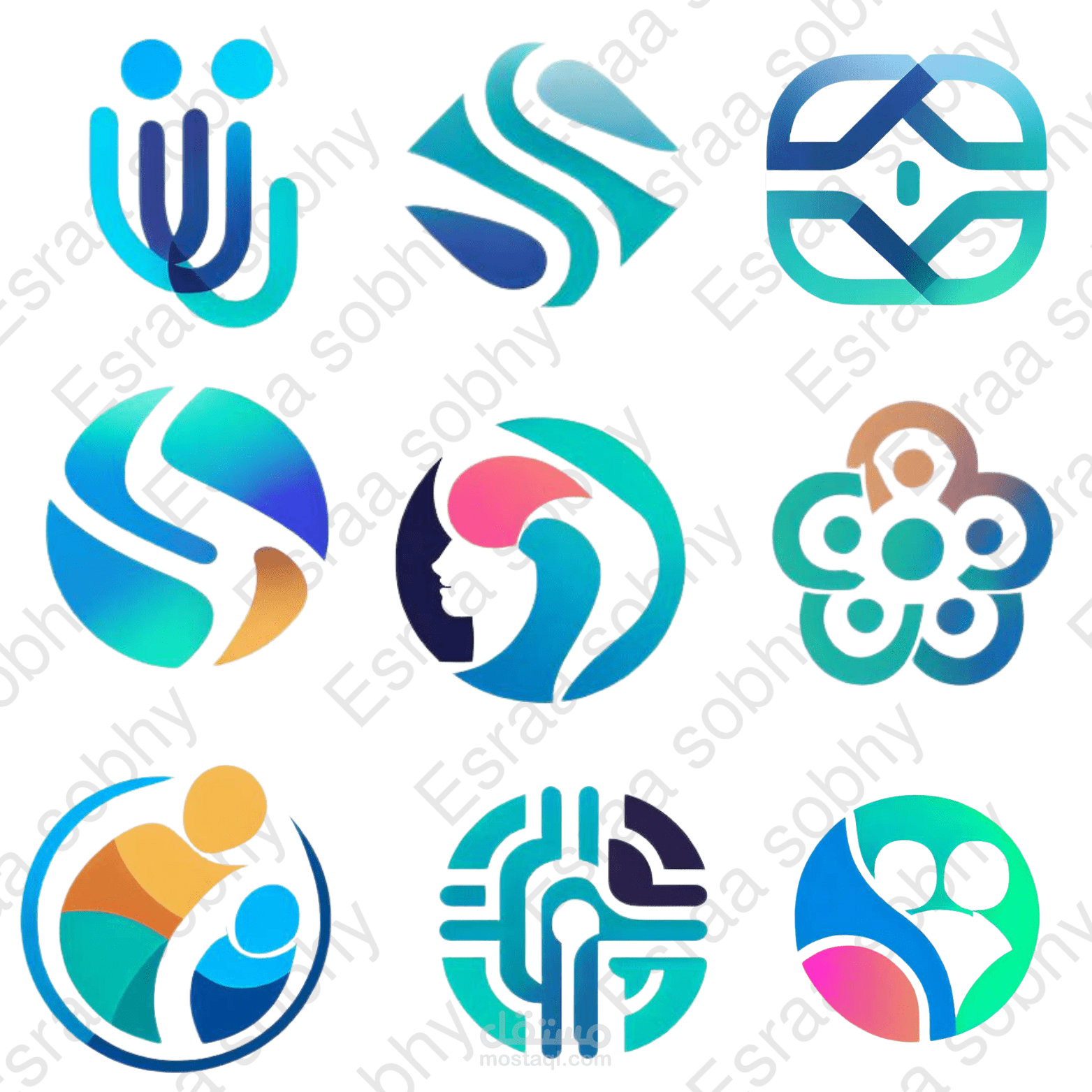 تصميم شعارات خاصه بوسائل التواصل ونقل المعلومات