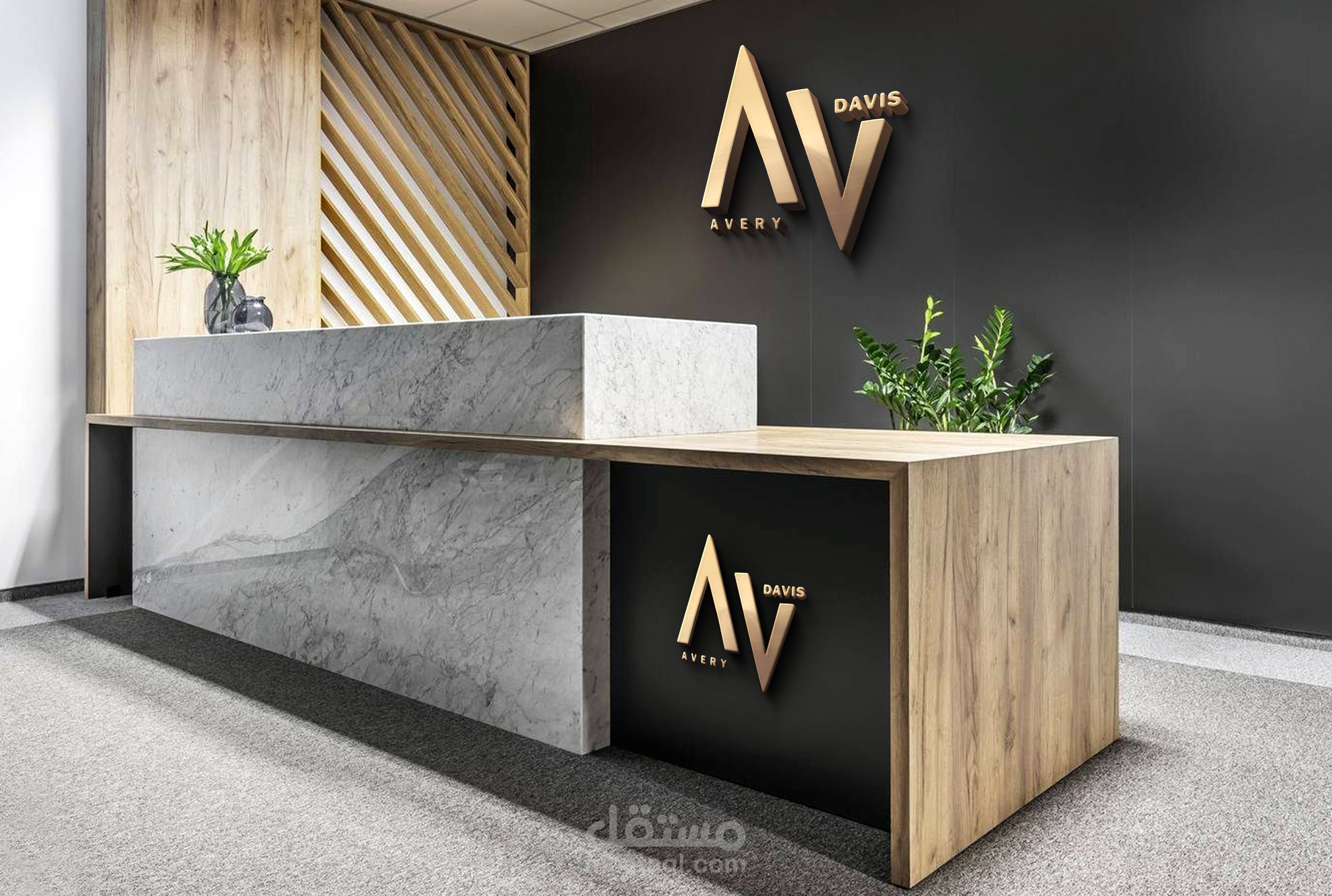 تصميم شعارات احترافيه + 3D mockup