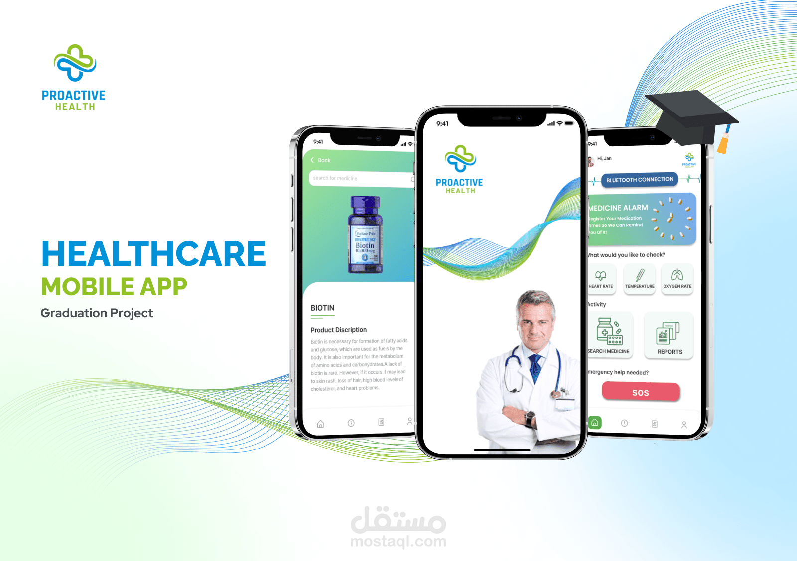 تصميم تجربة المستخدم لتطبيق مراقبة الصحة في المنزل