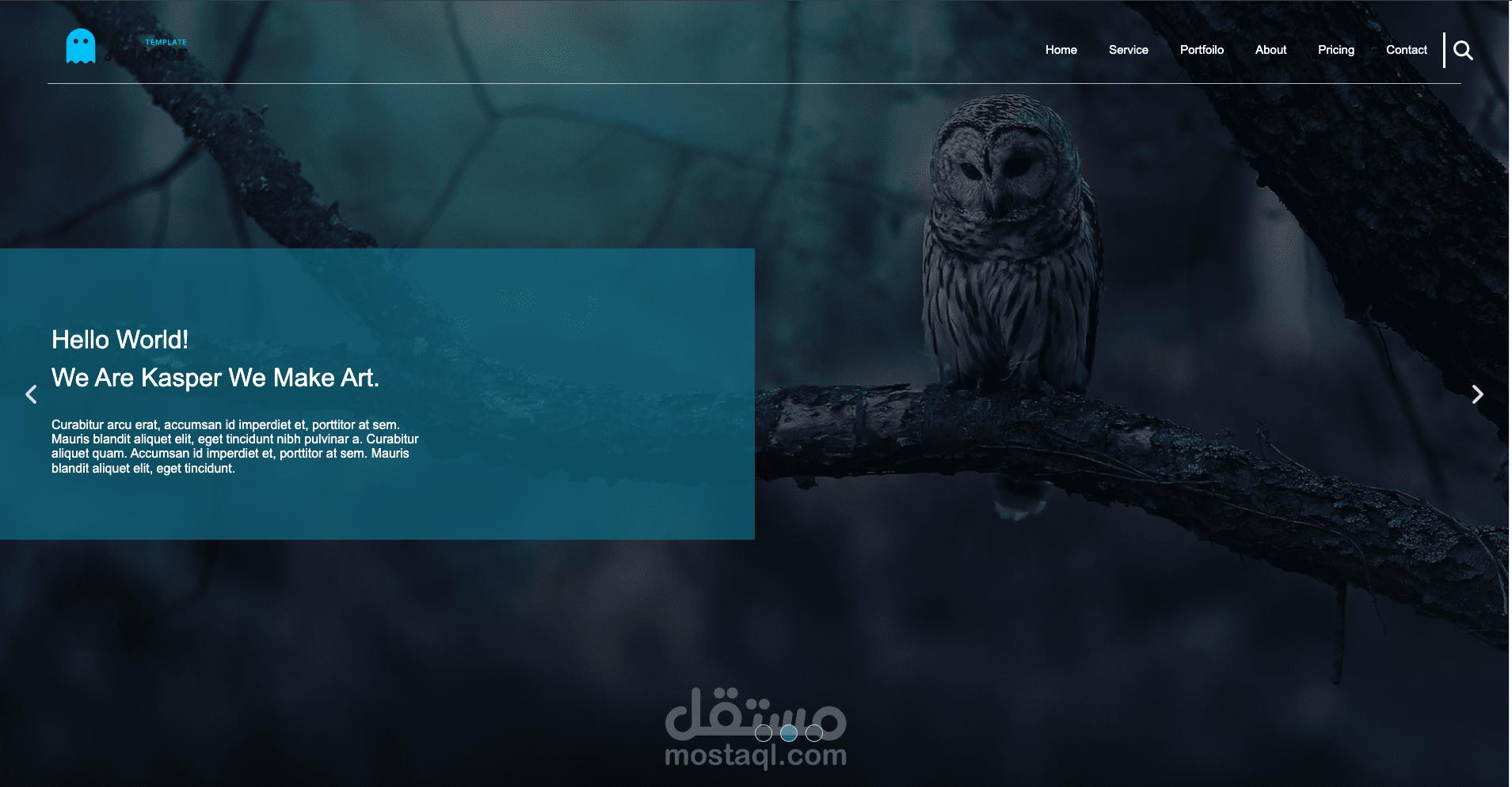 landing page