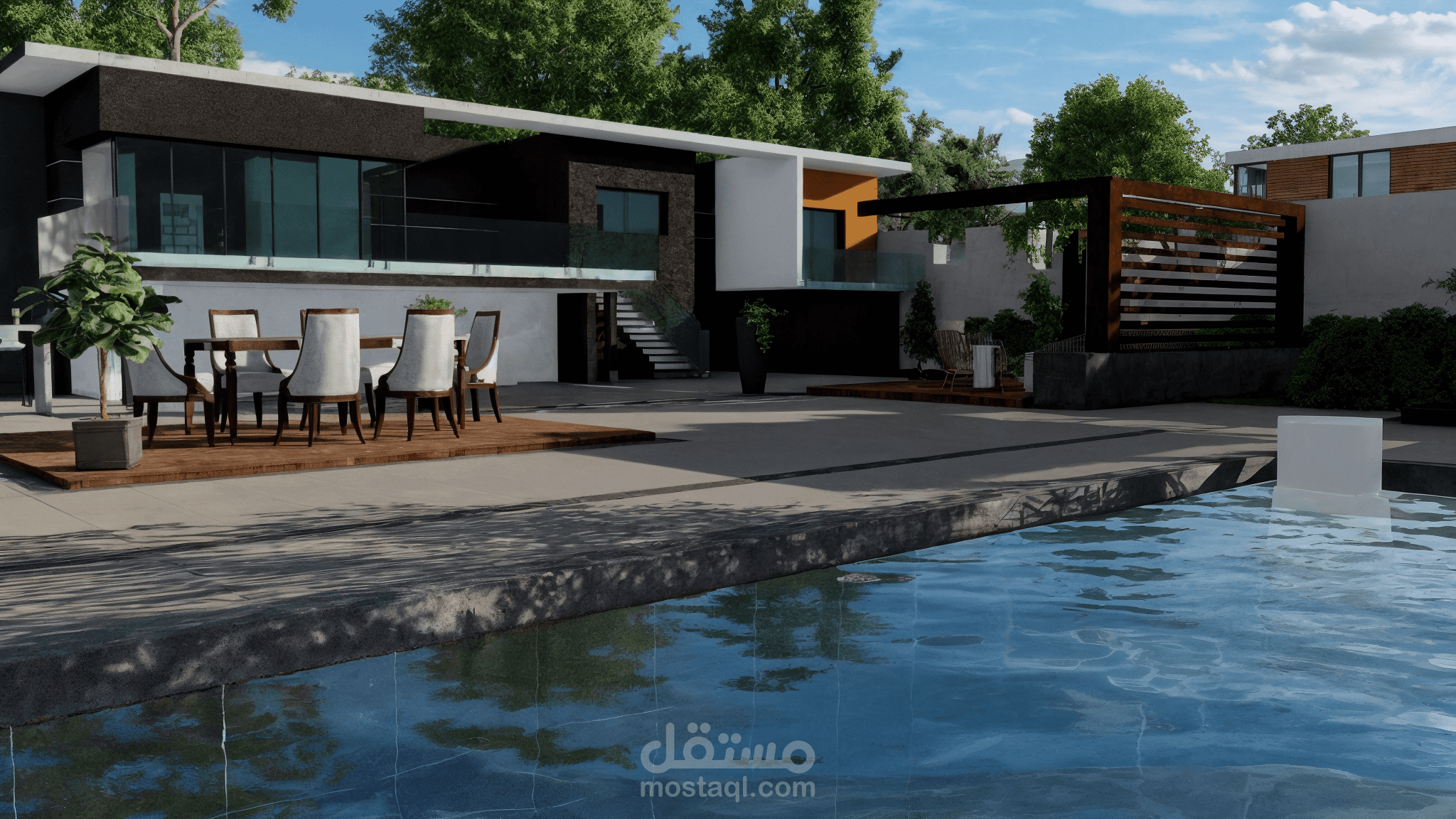 تصميم حديقه خاصه modern